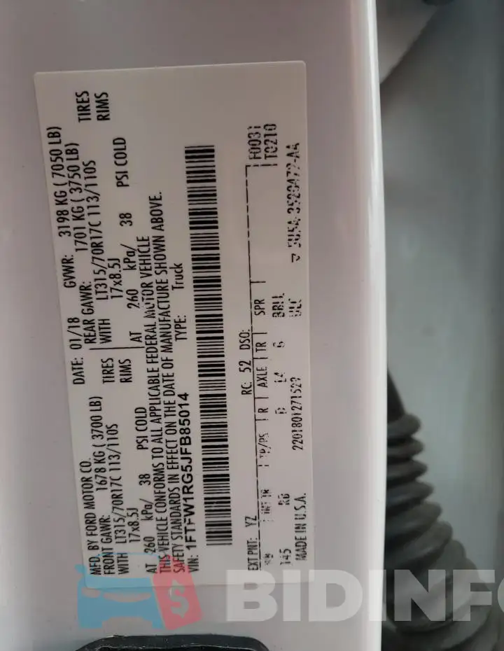 1FTFW1RG5JFB85014 Photo# 12