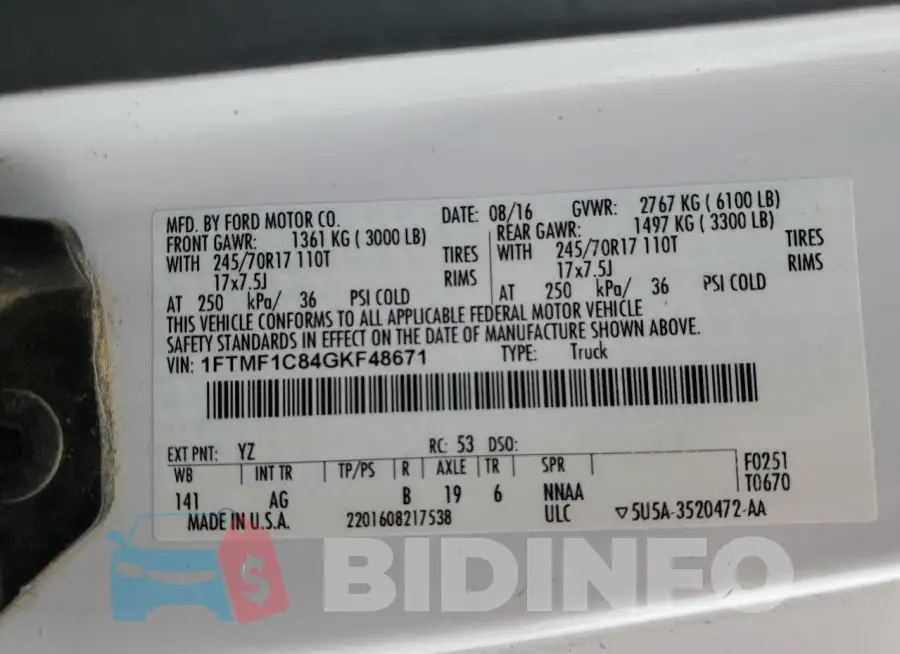 1FTMF1C84GKF48671 Photo# 12