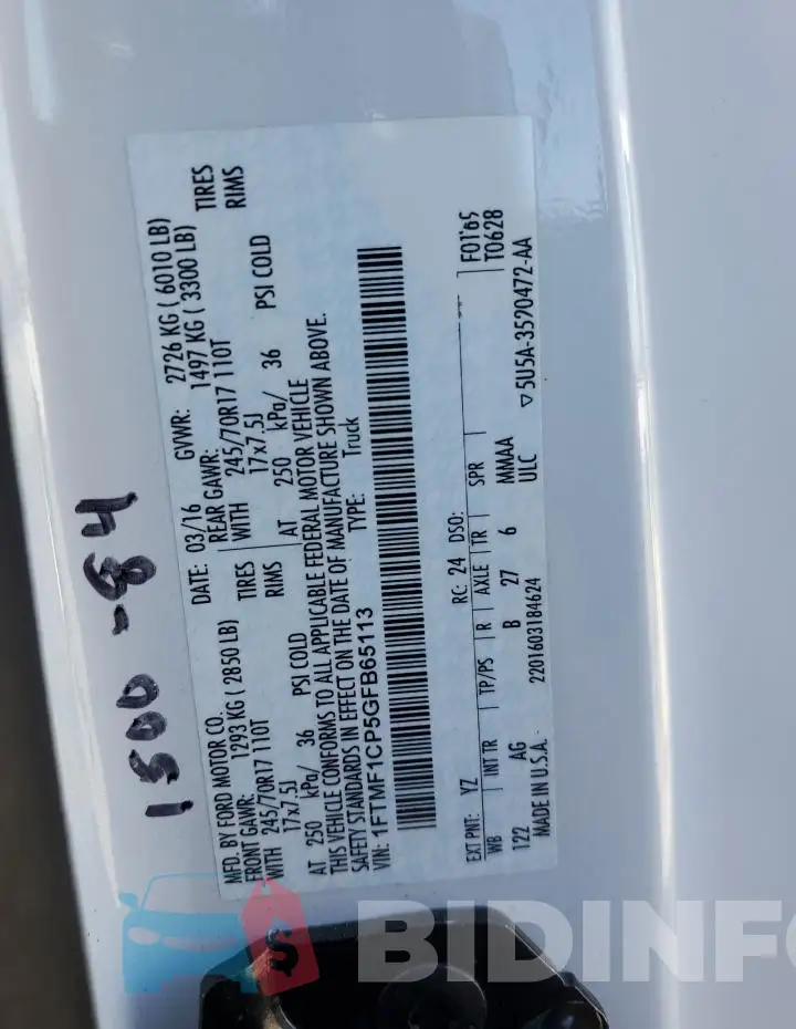 1FTMF1CP5GFB65113 Photo# 12