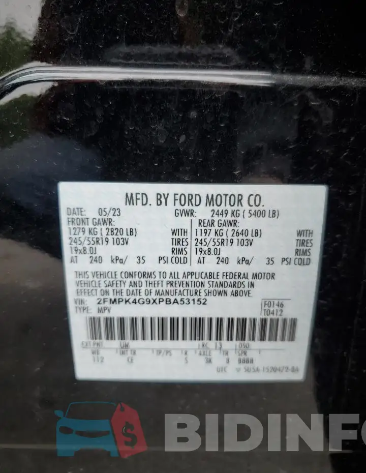 2FMPK4G9XPBA53152 Photo# 14