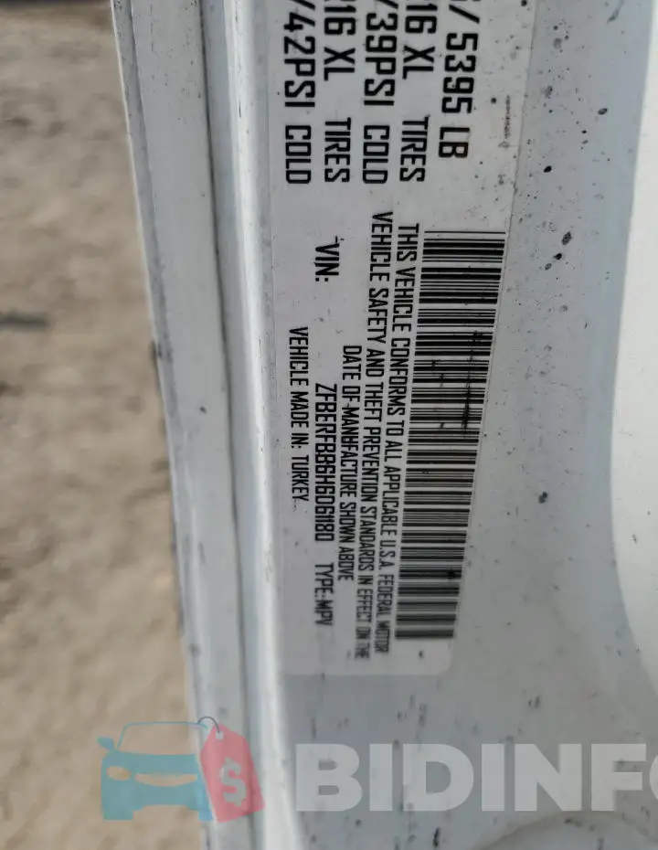 ZFBERFBB6H6D61180 Photo# 13