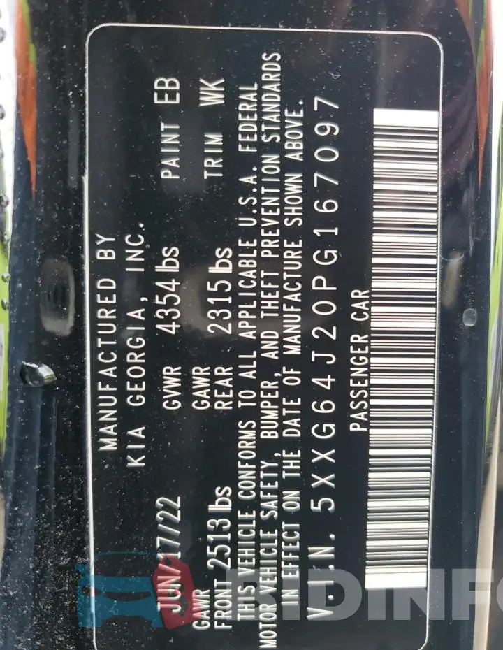 5XXG64J20PG167097 Photo# 12