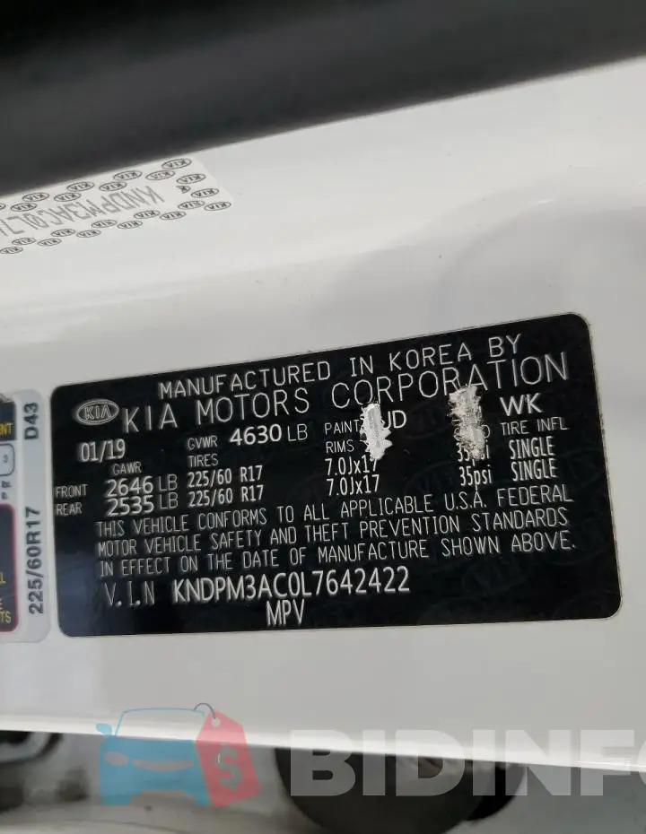 KNDPM3AC0L7642422 Photo# 13