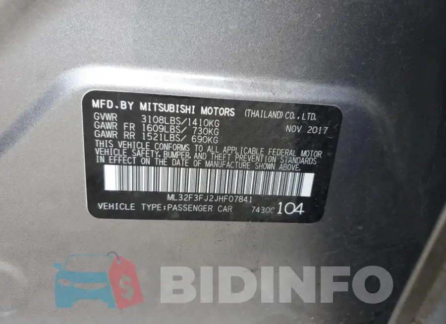 ML32F3FJ2JHF07841 Photo# 12