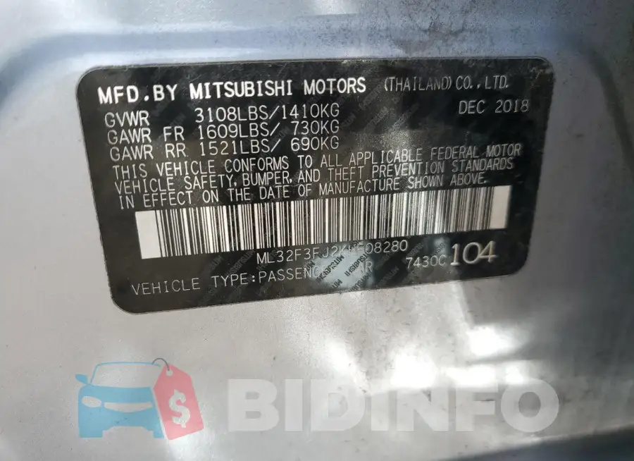 ML32F3FJ2KHF08280 Photo# 13