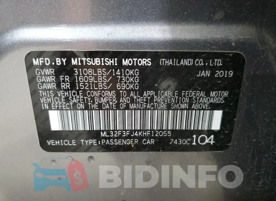 ML32F3FJ4KHF12055 Photo# 12