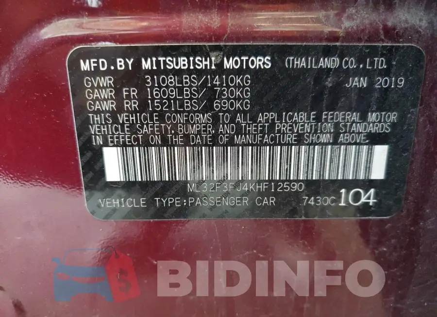ML32F3FJ4KHF12590 Photo# 12