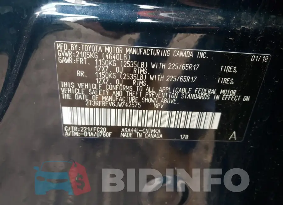 2T3RFREV6JW742575 Photo# 12