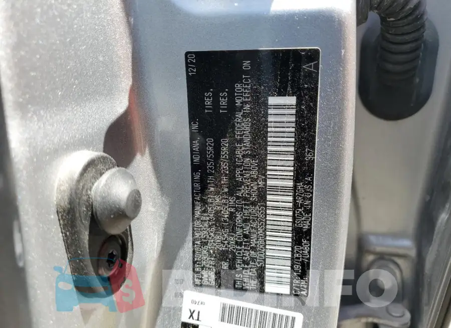 5TDDZRBHXMS528551 Photo# 14