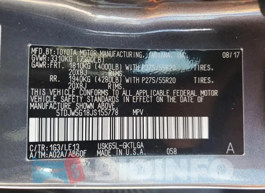 5TDJW5G18JS155778 Photo# 13