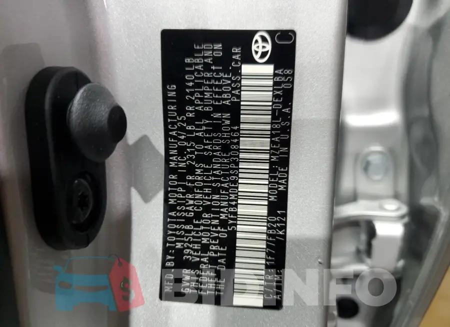 5YFB4MDE9SP308464 Photo# 12