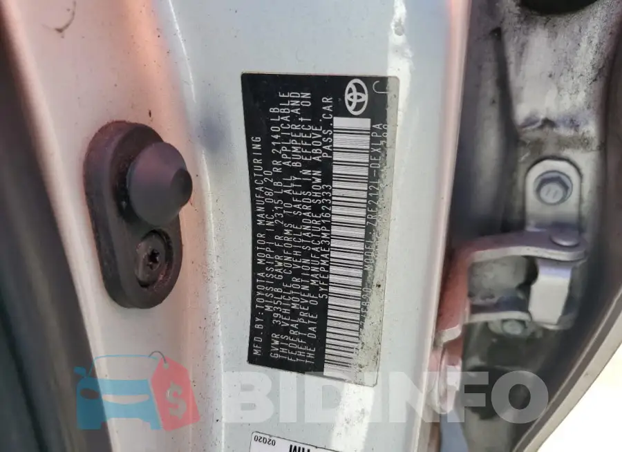 5YFEPMAE3MP162333 Photo# 12