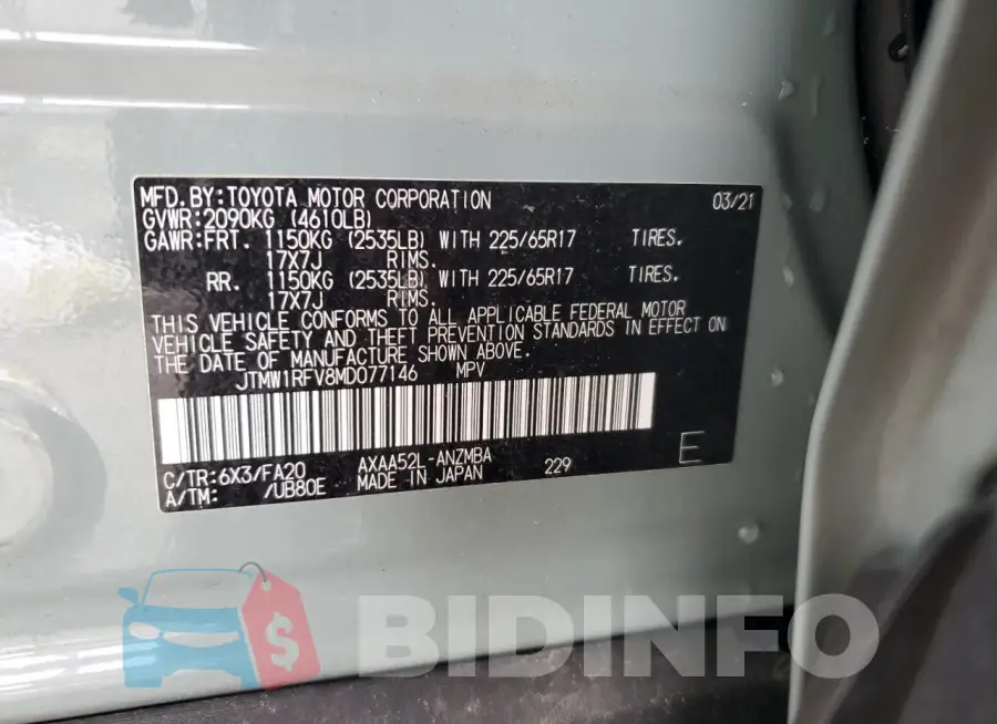 JTMW1RFV8MD077146 Photo# 13