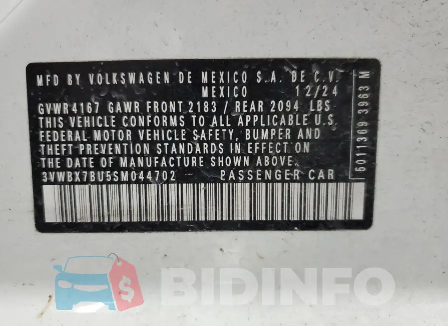3VWBX7BU5SM044702 Photo# 13