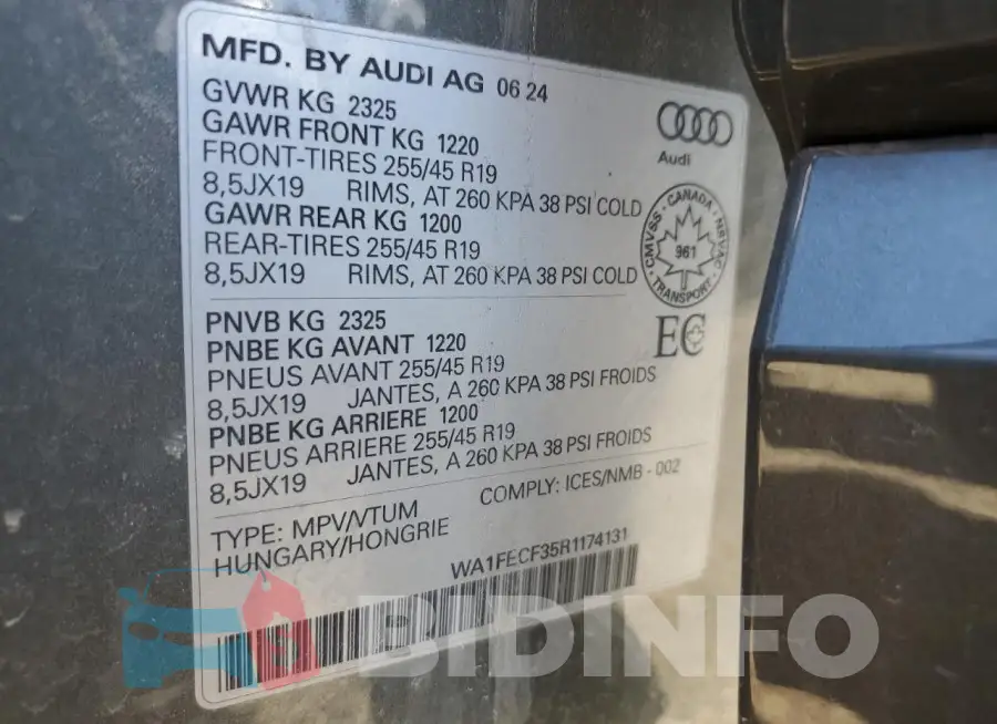 WA1FECF35R1174131 Photo# 13