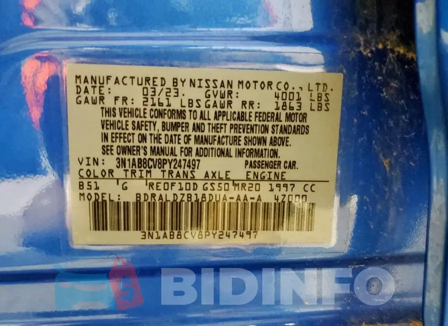 3N1AB8CV8PY247497 Photo# 12