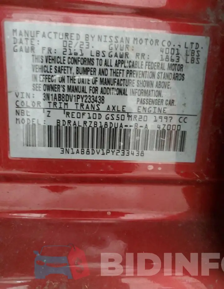 3N1AB8DV1PY233438 Photo# 12