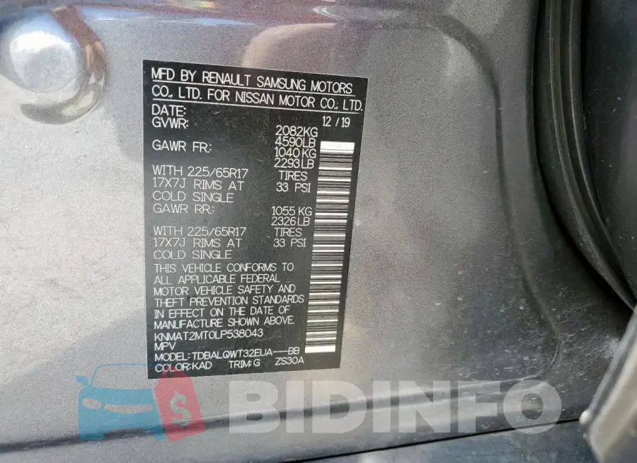 KNMAT2MT0LP538043 Photo# 14