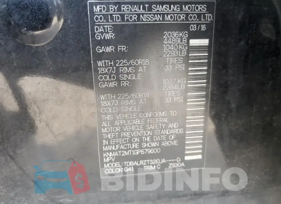 KNMAT2MT1GP679600 Photo# 13