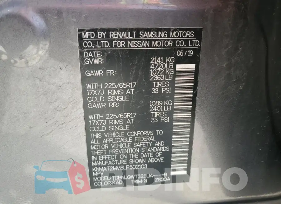 KNMAT2MV8LP502103 Photo# 13