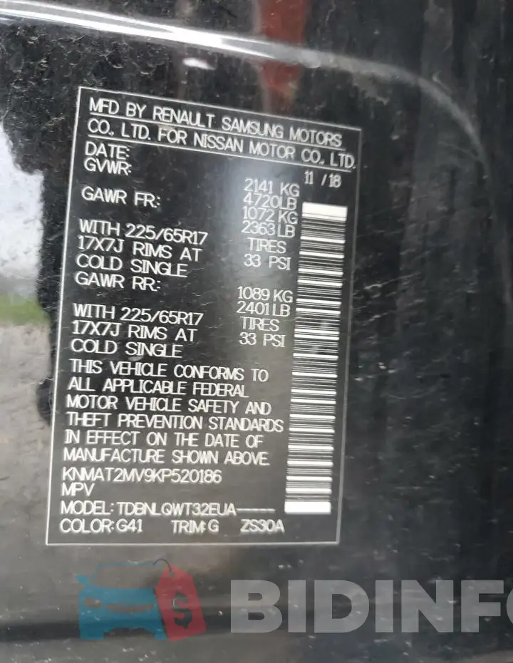 KNMAT2MV9KP520186 Photo# 13
