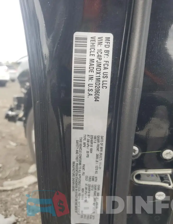 1C4PJMDX1MD206064 Photo# 13