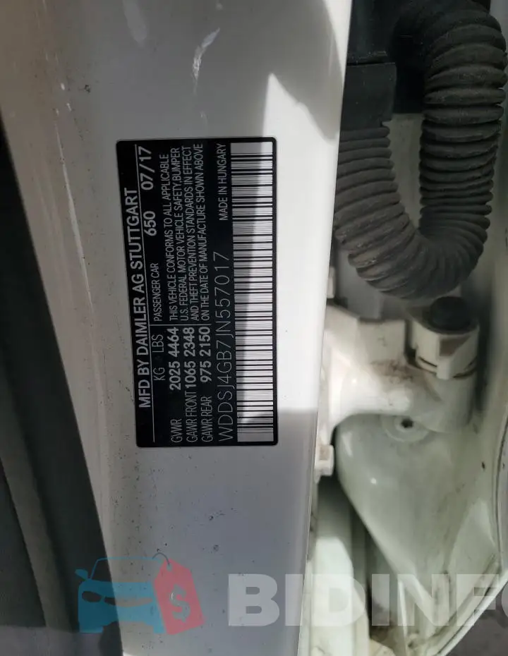 WDDSJ4GB7JN557017 Photo# 12