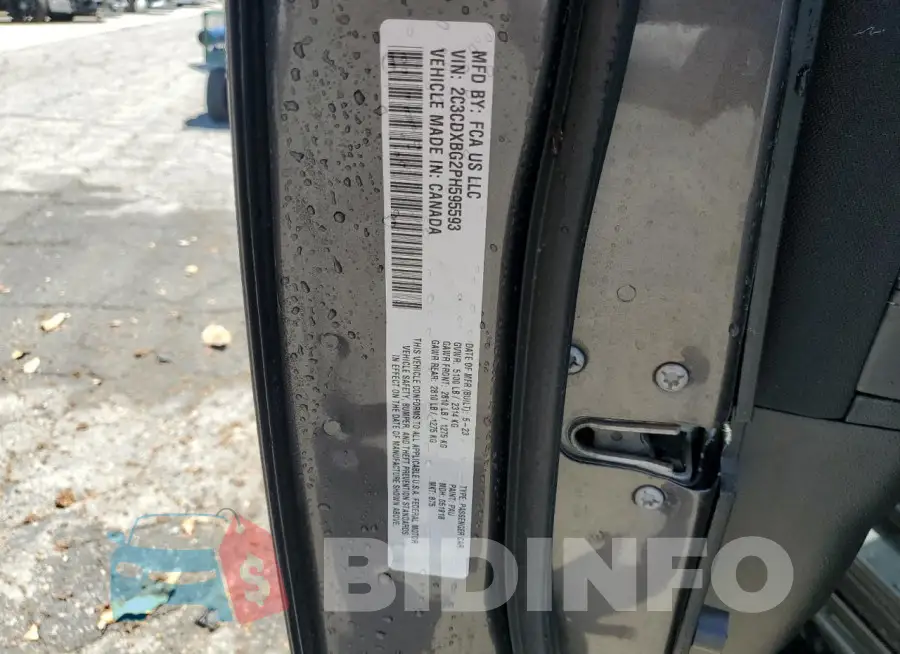 2C3CDXBG2PH595593 Photo# 13