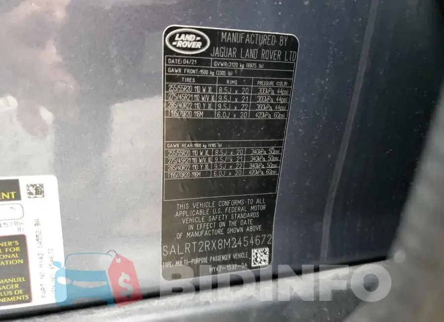 SALRT2RX8M2454672 Photo# 14