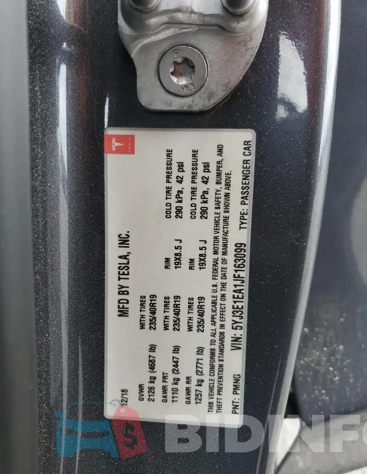 5YJ3E1EA1JF163099 Photo# 12