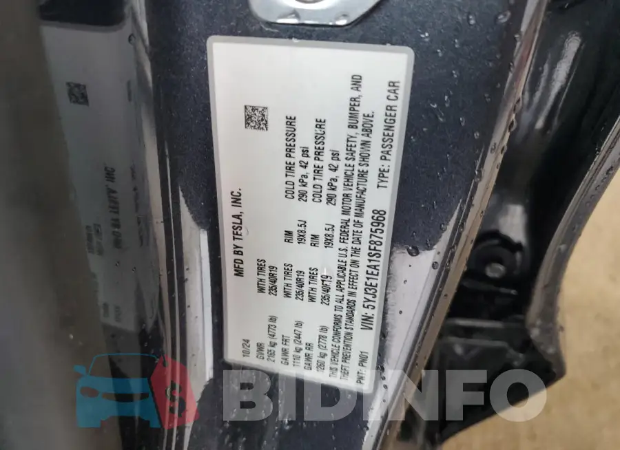 5YJ3E1EA1SF875968 Photo# 12