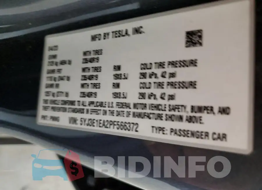 5YJ3E1EA2PF566372 Photo# 12