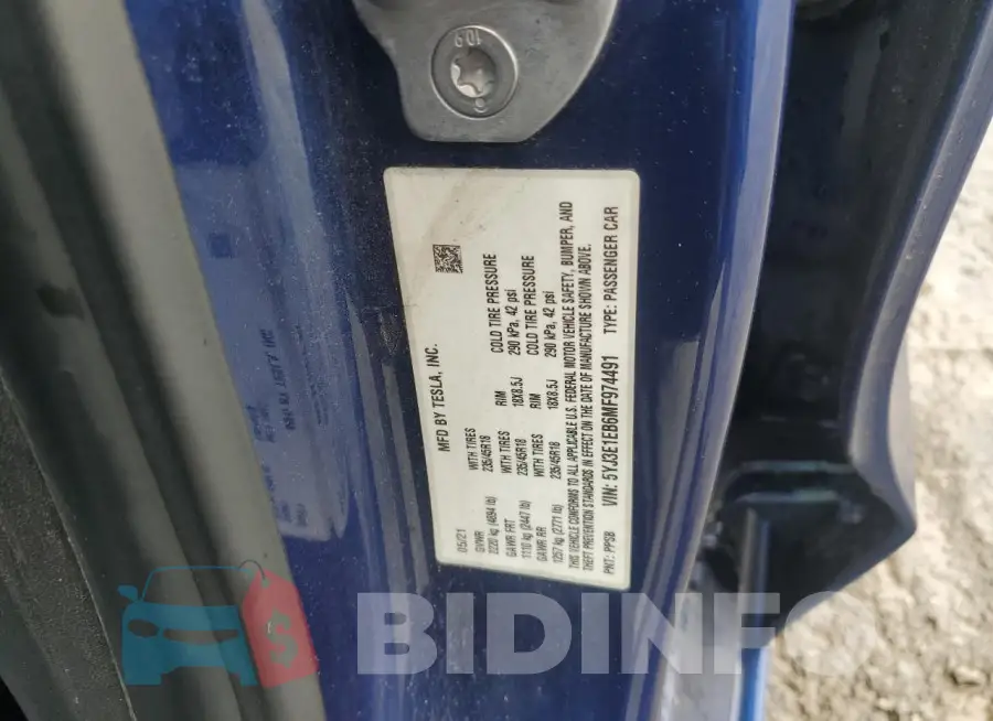 5YJ3E1EB6MF974491 Photo# 12