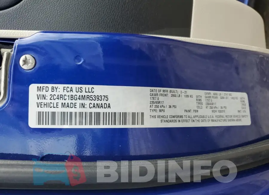 2C4RC1BG4MR539375 Photo# 13