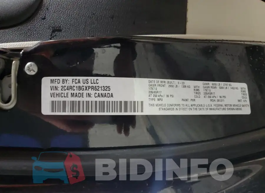 2C4RC1BGXPR621325 Photo# 13