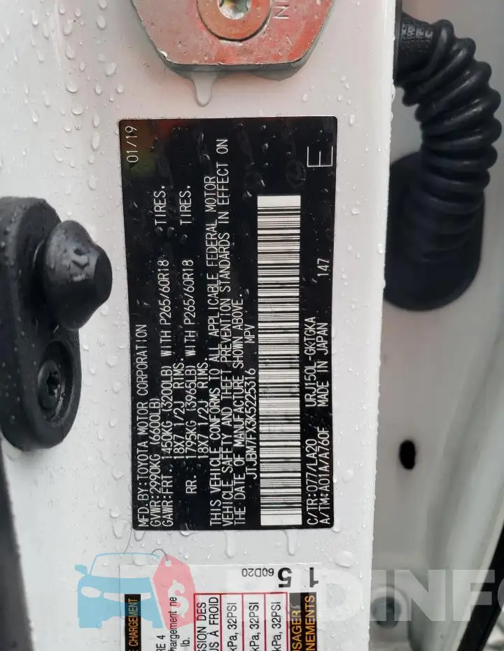 JTJBM7FX3K5225316 Photo# 13