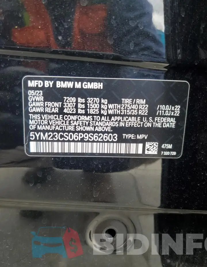 5YM23CS06P9S62603 Photo# 14