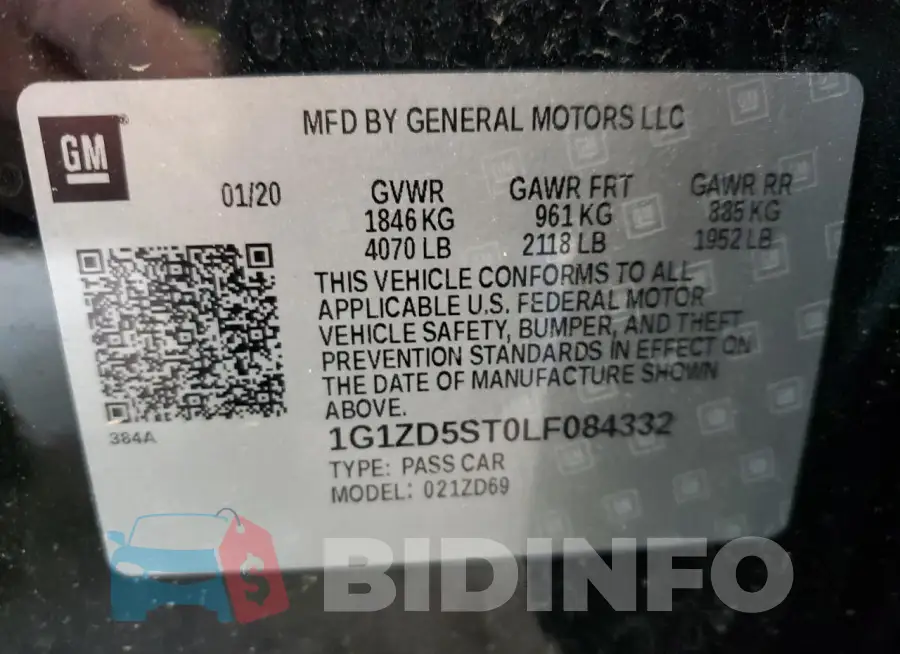 1G1ZD5ST0LF084332 Photo# 12