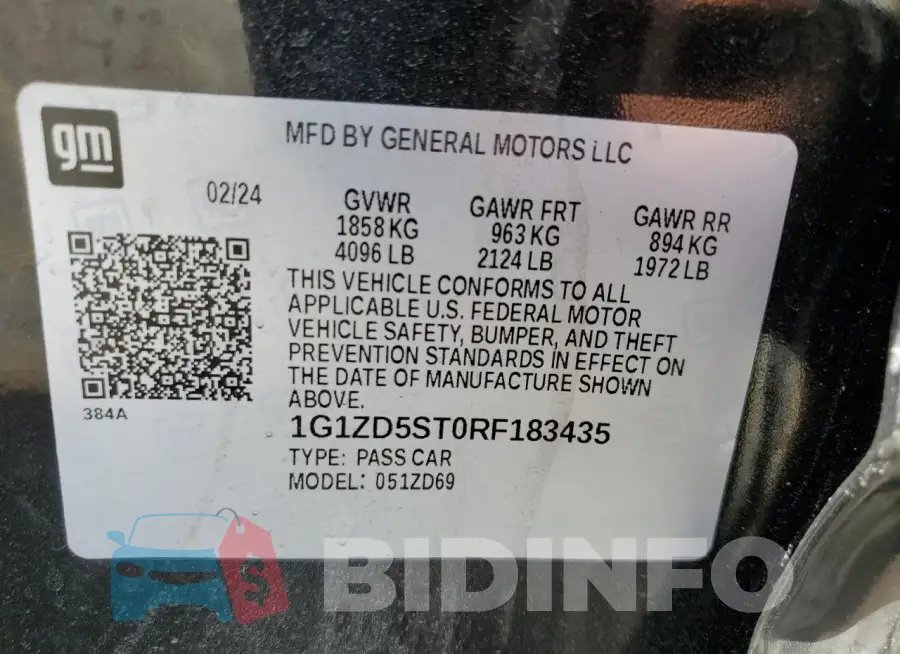 1G1ZD5ST0RF183435 Photo# 12