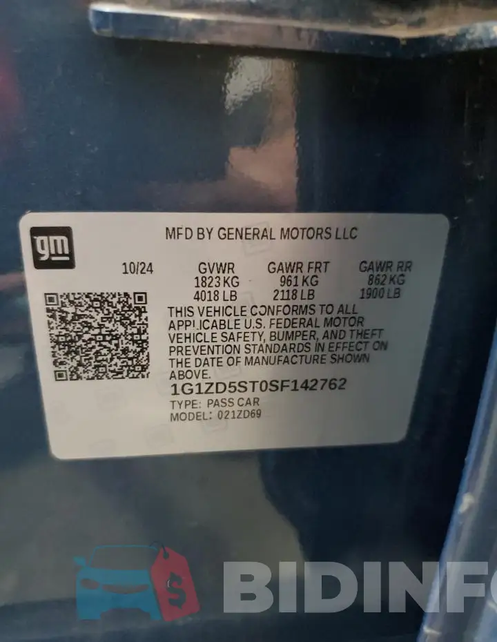 1G1ZD5ST0SF142762 Photo# 12