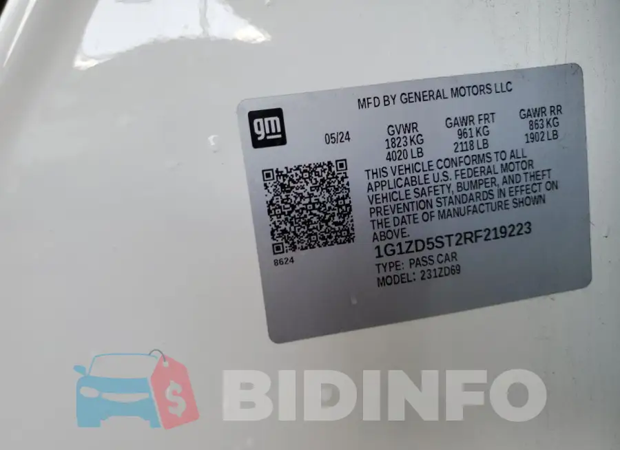 1G1ZD5ST2RF219223 Photo# 12