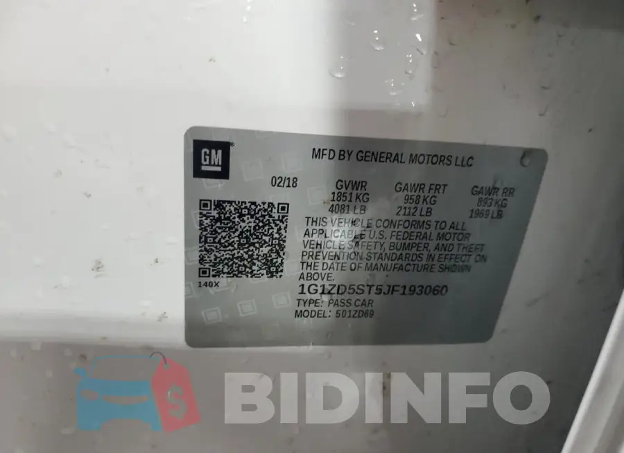 1G1ZD5ST5JF193060 Photo# 12