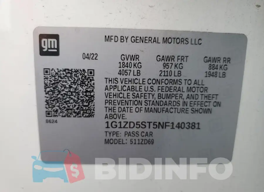 1G1ZD5ST5NF140381 Photo# 12