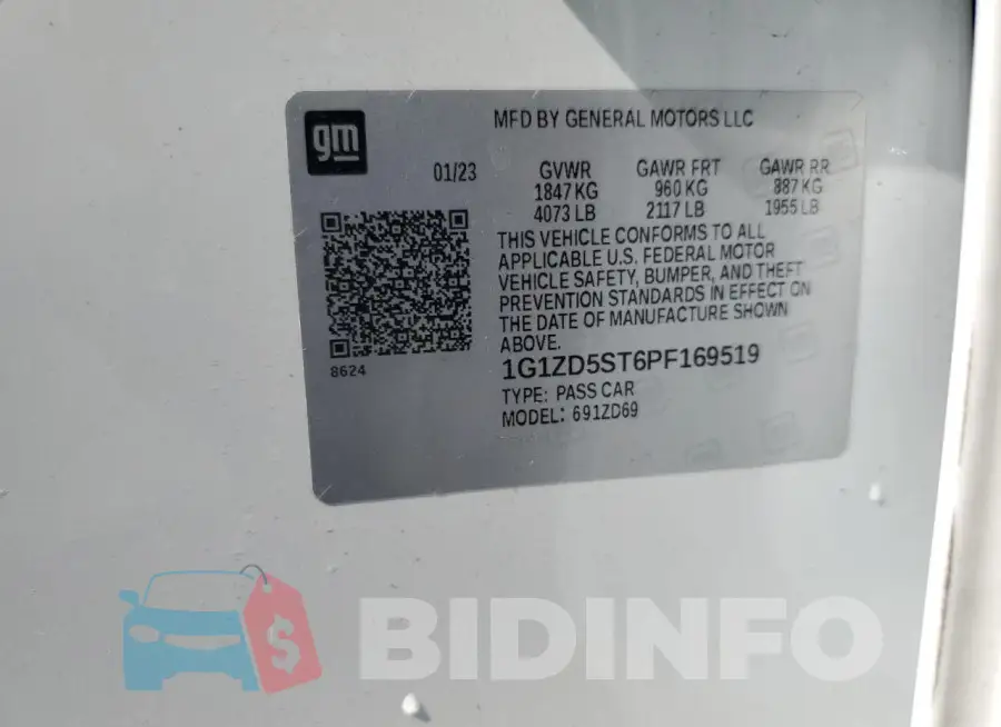 1G1ZD5ST6PF169519 Photo# 13