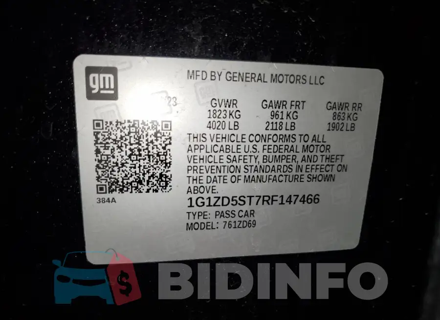 1G1ZD5ST7RF147466 Photo# 13