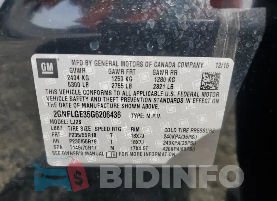2GNFLGE35G6206436 Photo# 13