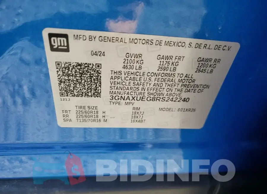 3GNAXUEG8RS242240 Photo# 14