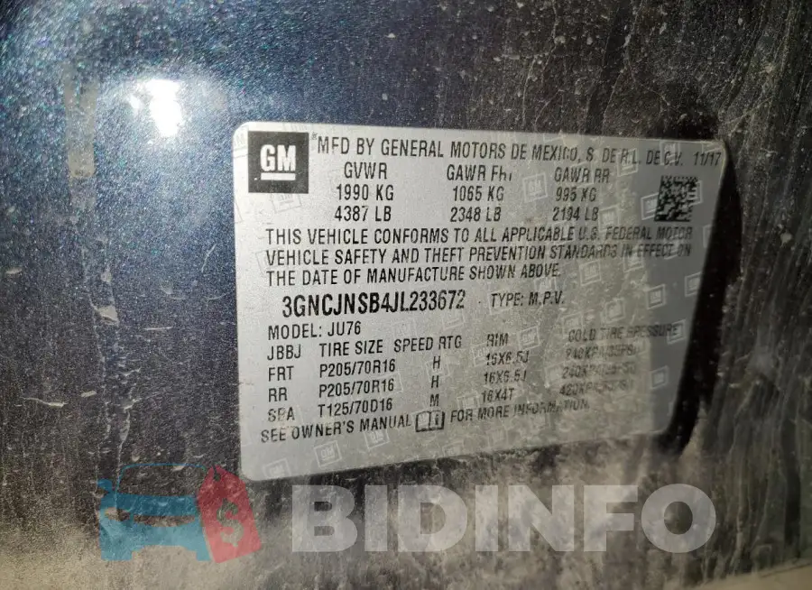 3GNCJNSB4JL233672 Photo# 13