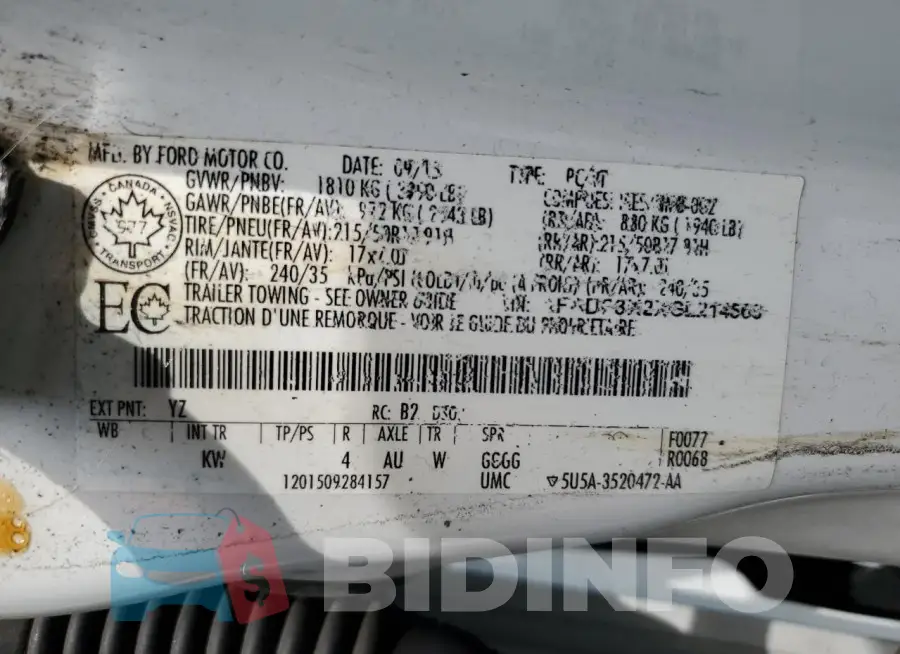 1FADP3K2XGL214568 Photo# 12