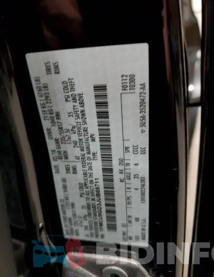 1FMCU9GD3JUB69711 Photo# 14